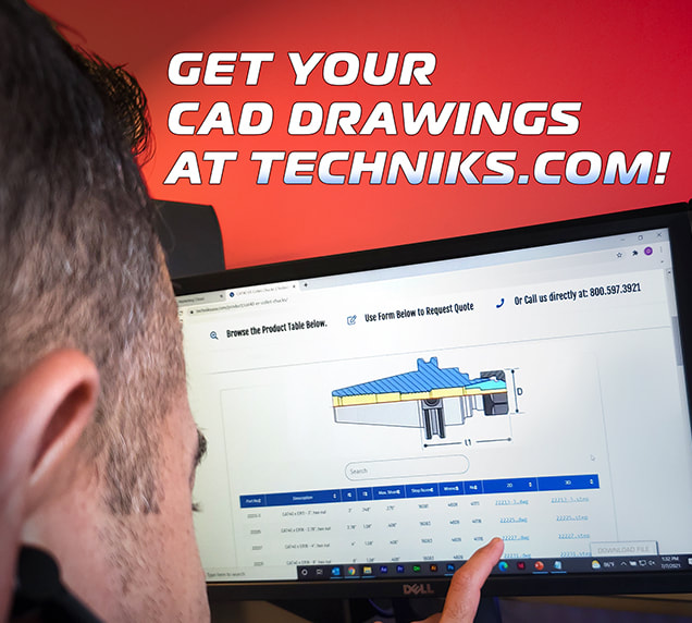 Techniks Parlec Rotary toolholder CAD drawings